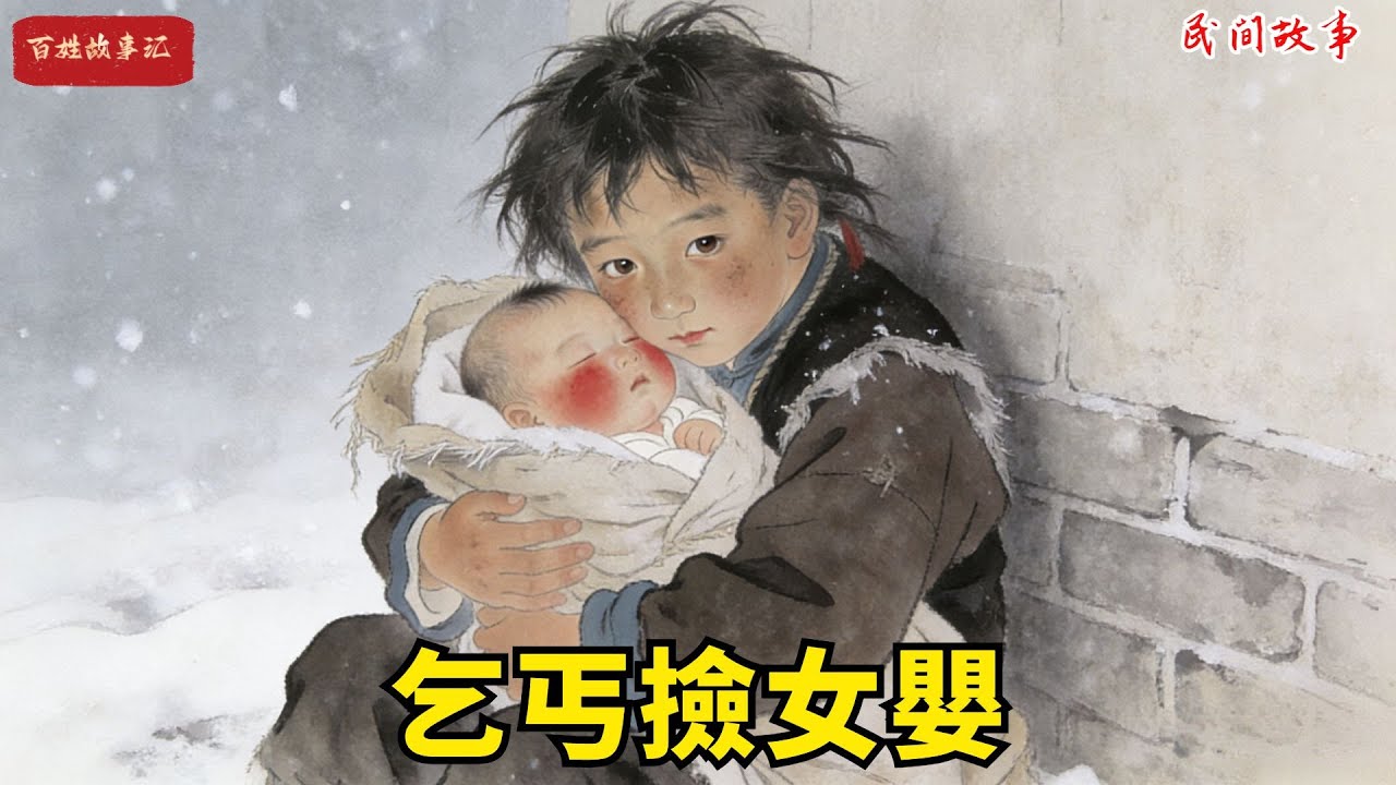 小乞丐在雪地裏撿到個小的嬰兒，用體溫和乞討來的米湯養活她。十年後，女孩被親生父母——微服的帝後認出，她死死拉著小乞丐滿是凍瘡的手