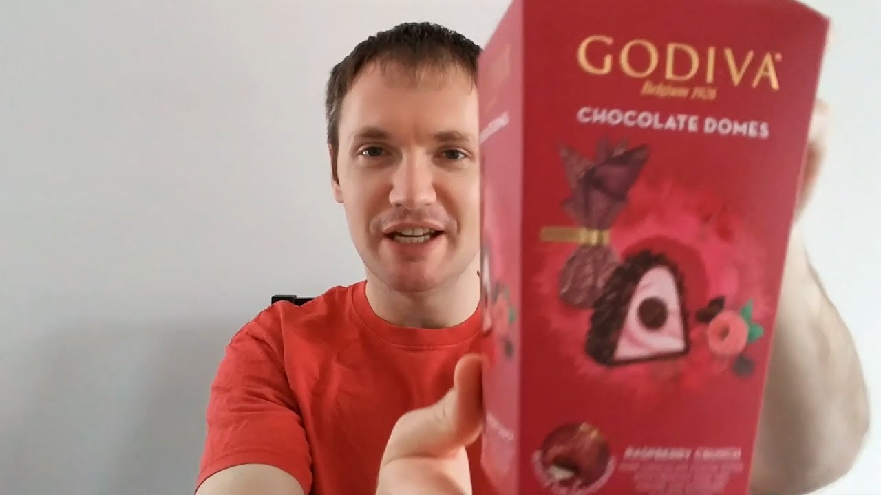 Godiva Raspberry Godiva Raspberry Crisp Chocolate Domes Review - YouTube