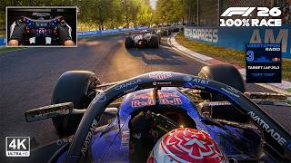 Max Verstappen's Red bull RB22 - 2026 Italian GP Monza 100% Race | F1 26 Steering Wheel Gameplay screenshot 4