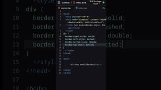 Css box modal using border-style property part-4 in tamil ||       #coding #tamil #html #viral #css
