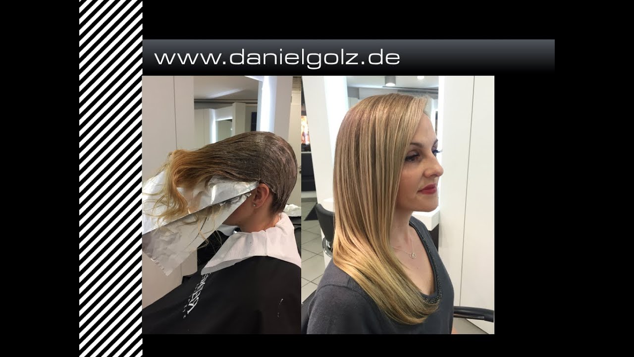 Von Blond Zu Einer Softombre Balayage In Wenigen Schritten