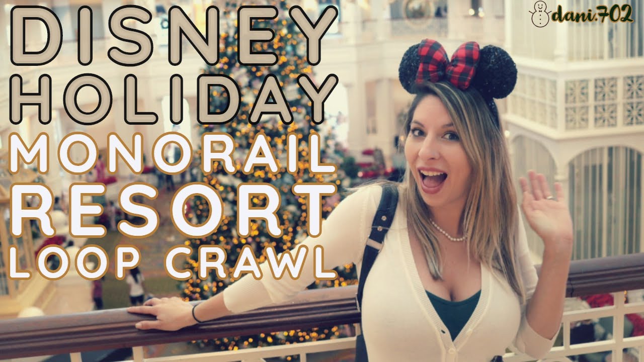 Disney Holiday Monorail Resort Loop Crawl | Gingerbread Houses and Christmas Décor