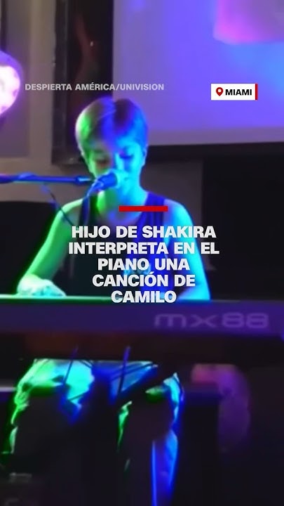 Hijo de #Shakira interpreta en el piano una canción de #Camilo - YouTube