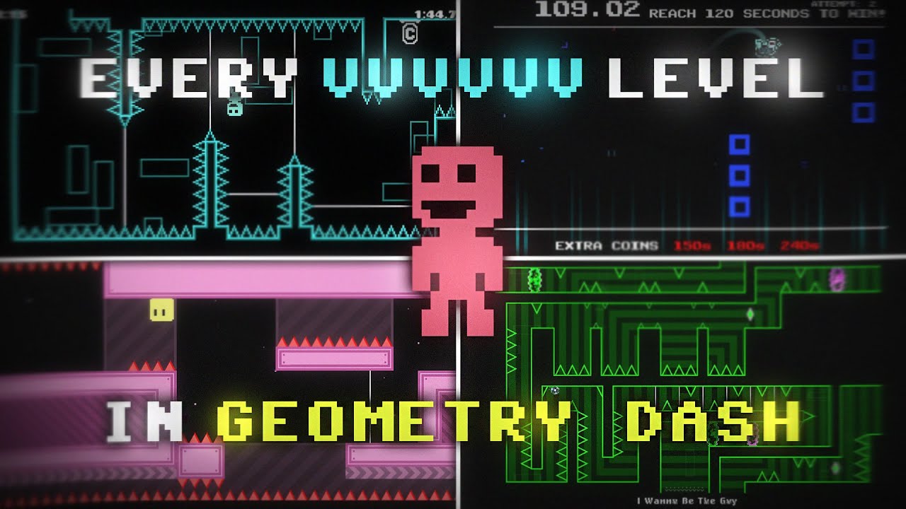 Every Rated VVVVVV Level in Geometry Dash! (SHOWCASE) - YouTube
