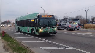 Westbound DDOT bus 1513 XDE40 NFI 2015 on Route 7 Seven Mile to Meijer Old Redford