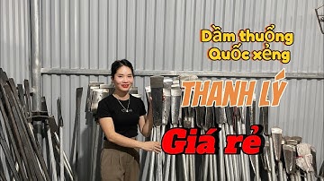 Dầm đánh cây công trình , Dầm chuối , Dầm bản thẳng thép nhíp oto 100% . Thanh lý giá rẻ