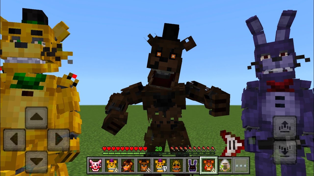 Fazbear's Pizzeria Horror Addon in Minecraft PE 