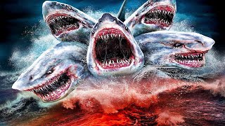 مجموعه أصدقاء بيحاصرهم قرش ب5 رؤوس من آكلي لحوم البشر عايز ياكلهم 🌊🐬|ملخص فيلم 5 hadead shark attack