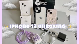 Aesthetic Iphone 13 unboxing & accessories ASMR | cute shopee haul | philippines