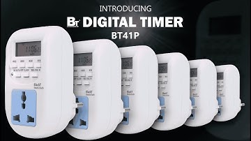 Best Power-Saving Digital Programmable Socket Timer for lights and devices ( Blackt BT41P )