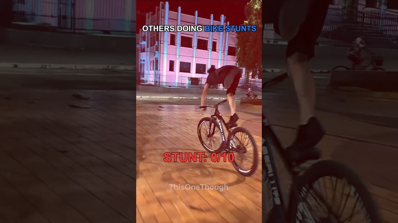 Smooth Bike Tricks vs Full Commitment💀 #shorts