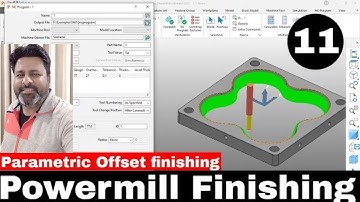 Autodesk Powermill 2021-2022 Hindi Tutorials | Powermill Perimetric offset finishing tutorial