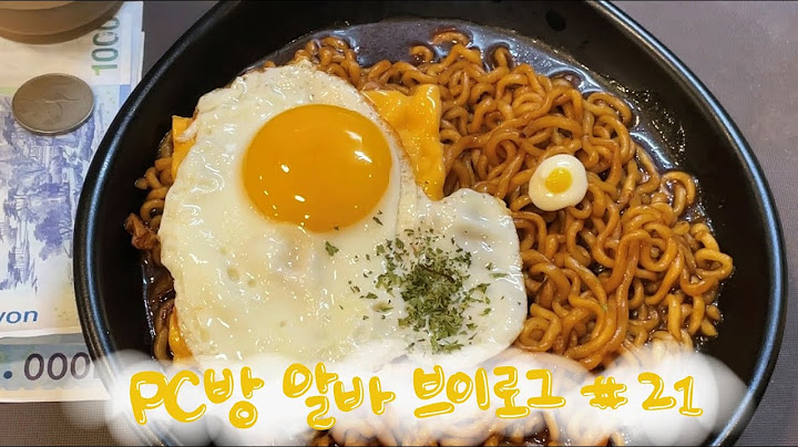 vlog * 피시방 알바 브이로그 | 뭔 영상이 짜파게티만 끓이다 끝나네