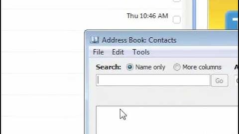 How to view your address book