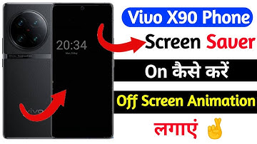 how to use screen saver setting vivo x90 | vivo x90 screen saver setting on kaise kare
