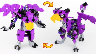 ラキュー グリフィン レゴを使って変形ロボに改造してみた LaQ&LEGO Transforming Griffin