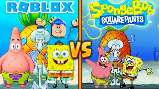 99% MIRIP ASLINYA!! SPONGEBOB ROBLOX VS SPONGEBOB FILM DI ROBLOX!!!