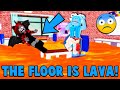 The floor is lava with polly roblox