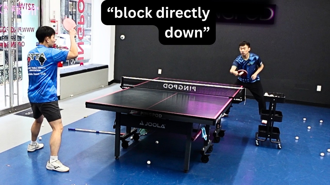 Оттачиваем блокировку против вращающихся топспинов с помощью Кая Чжана, бывшего члена национально...