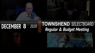 Townshend Selectboard: Townshend SB Mtg 12/8/20