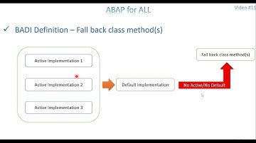 Video 11: ABAP Enhancements - BADI Definition Properties