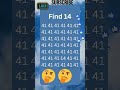 Ultimate Focus Challenge: Find 14 or Lose! 🎯. 💯👀High IQ Only: Find the Number 14! 🏆
