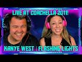 Reaction to "Kanye West - Flashing Lights (Live Coachella 2011) | THE WOLF HUNTERZ Jon and Dolly