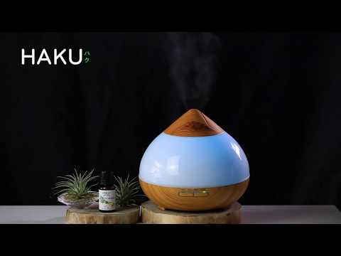 Video Máy xông tinh dầu tròn phối trắng - youtube
