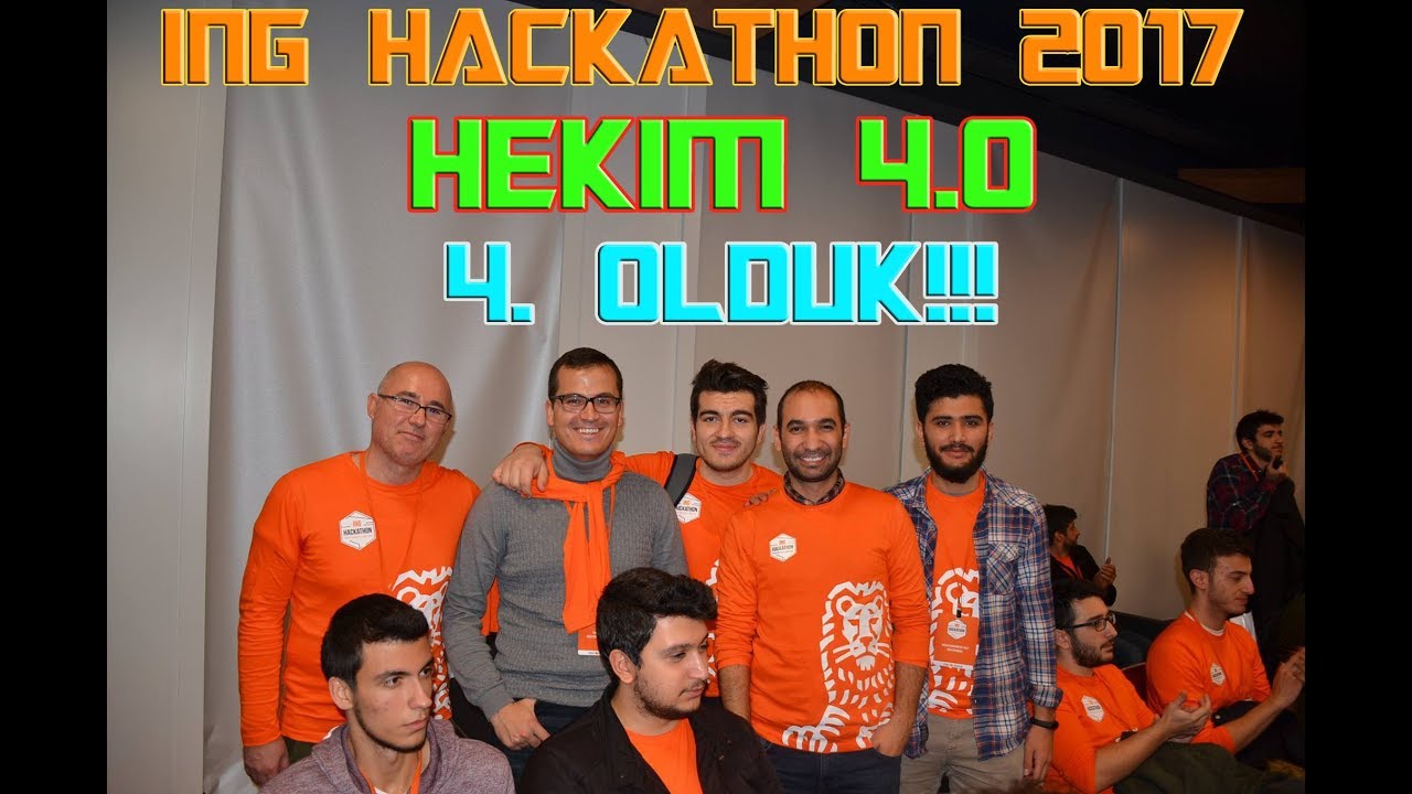 HACKATHON'DA 4. OLDUK!!! HEKİM4.0 -ING HACKATHON 2017 VLOG2 - YouTube