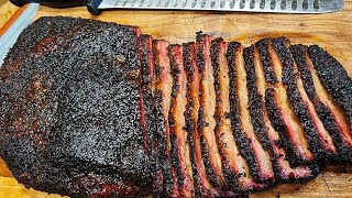 Easy Smoked Brisket Flat on a Charcoal Grill | WSM Cooking