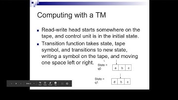 Turing Machines 1: Concept