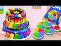 💫 ASMR Mini Cake Challenge🧁 Magical Rainbow Cake with Stars & Oreos 🌈 How To Cake
