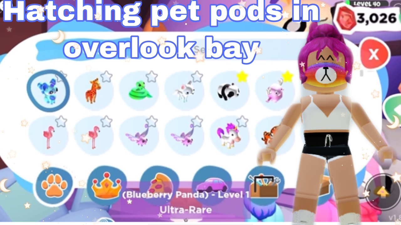 Opening pet pods in overlook bay | GOT ANOTHER NEW PET | shooting stars