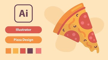 How to Design a Pizza Slice | Adobe Illustrator Speed Art