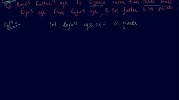 Applications of Simple Equation to Practical Situations | Class 7 Mathematics  Simple Equation