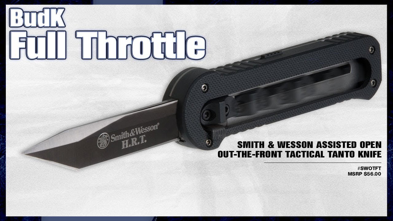 Smith Wesson Assisted Open Out The Front Tactical Tanto Knife