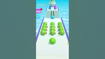 Ball 🏀 Run Level 36 Gameplay #shorts #gaming #ballrun2048