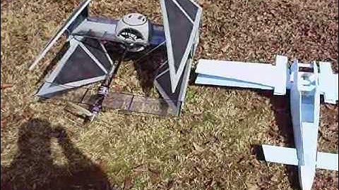 RC Star Wars X-Wing Fighter build PART 2 (Rough Build test model)