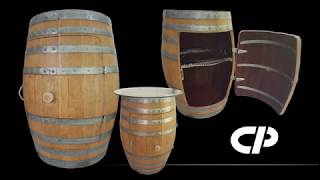 Make a Wine Barrel Storage Table