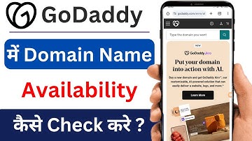 Godaddy Domain Availability Kaise Check Kare | How to Check Domain Availability in Godaddy