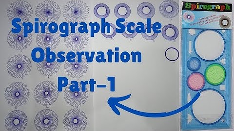 Spirograph Interesting Observation Part-1 | Designer Ruler to Draw Patterns | Spirograph Ruler