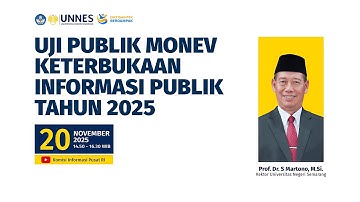 🔴 [ LIVE ] Presentasi Uji Publik Monev Keterbukaan Informasi Publik 2025 - Komisi Informasi Pusat