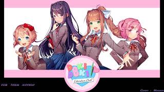 This song from visual novel game "doki doki literature club". that has
teriffying me. the lyrics i get it listening much time. so it's waste
m...