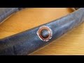 Cómo arreglar un pinchazo en la cámara de la bicicleta How to repair a bicycle puncture tire repair