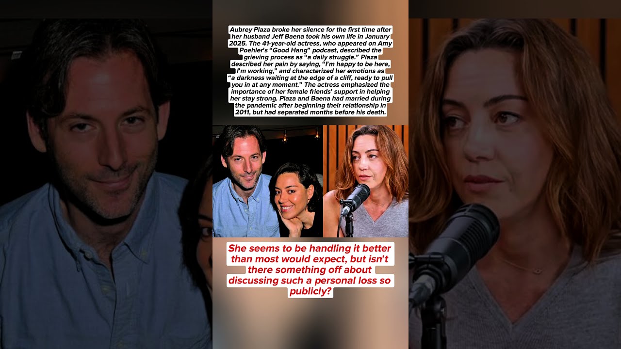 Aubrey Plaza Living With Jeff S Loss Is A Daily Struggle 