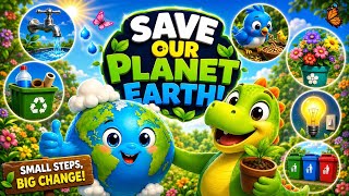 π Save Our Planet Earth! π± 6 Easy Ways Kids Can Help | Educational video for kids