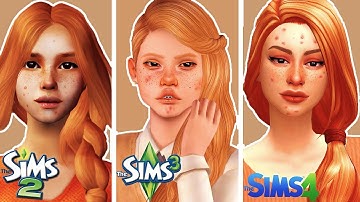 Create the same Sim in Sims 2, 3 & 4 | Teen Version (with CC)