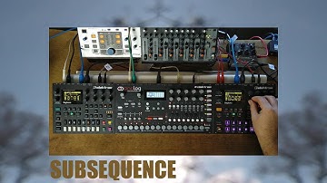 subsequence ... elektron digitone, digitakt, analogfour & ventris .. ambient