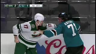 NHL Fight: Marcus Foligno vs Nikolai Knyzhov