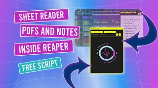 REAPER Script: View PDFs, Scores and Images in the Timeline - Sheet Reader Script v2.0